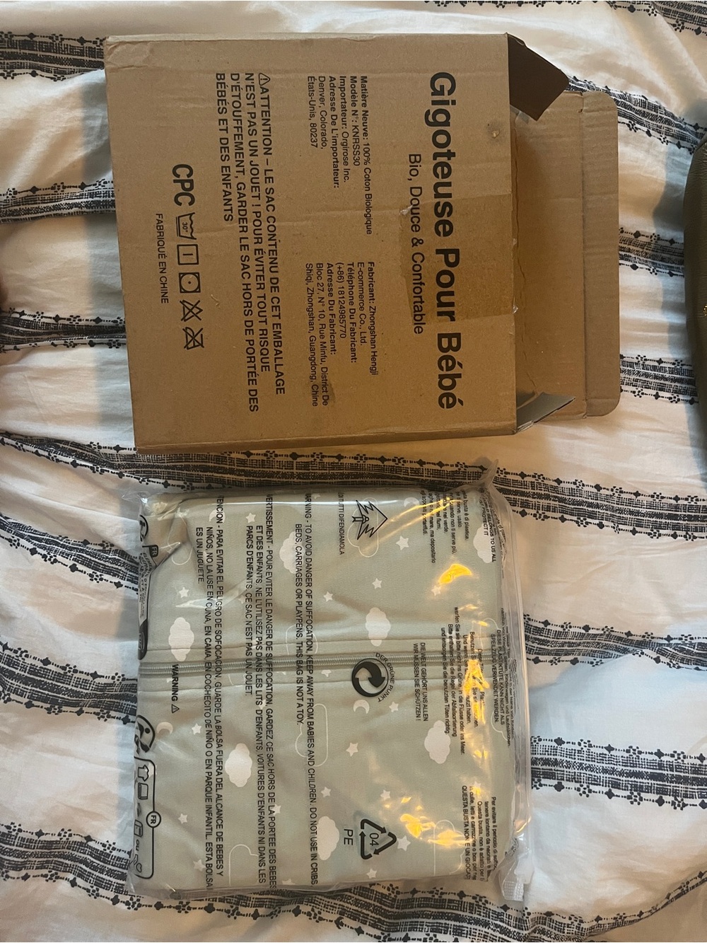 Neutral Sage Toddler Zip Sleep Sack - 2T-3T - Picture 5 of 6